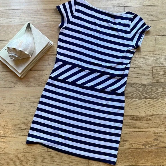 Susana Monaco dress navy white stripes size small - Picture 7 of 7